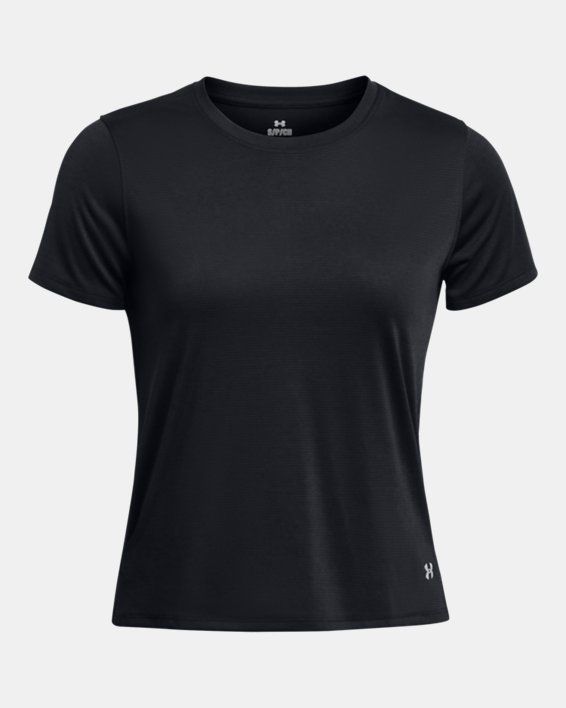 Women's UA Launch Short Sleeve, Black, pdpMainDesktop image number 3